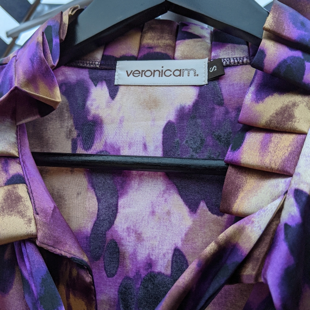 VERONICAM.Small Purple and Copper Dress